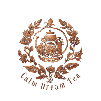 calm dream tea, tea, chinese tea, business logo