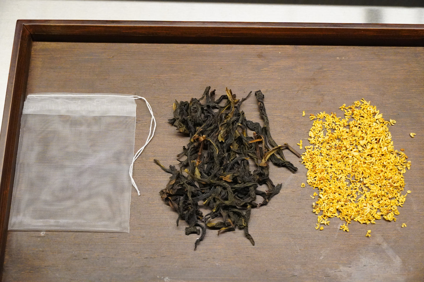 osmanthus tea, calm dream tea, calm dream, tea, chinese tea, tea