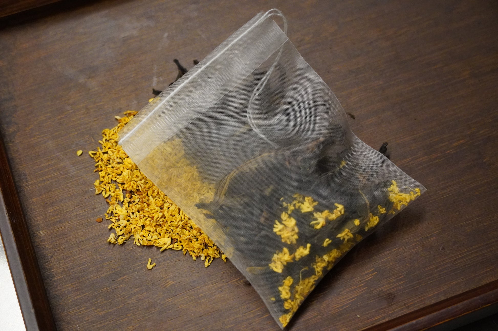 osmanthus tea, calm dream tea, calm dream, tea, chinese tea, tea